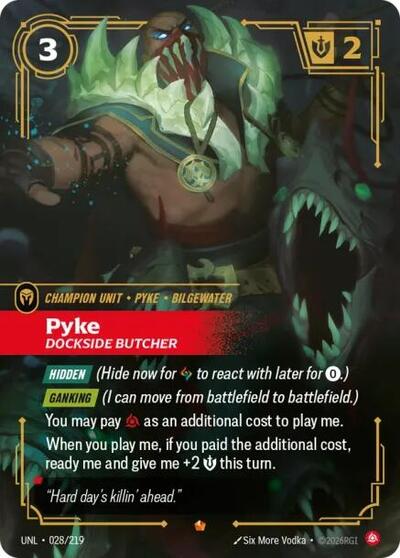Pyke, Dockside Butcher - Foil (Unleashed)(UNL-028/219)(E)