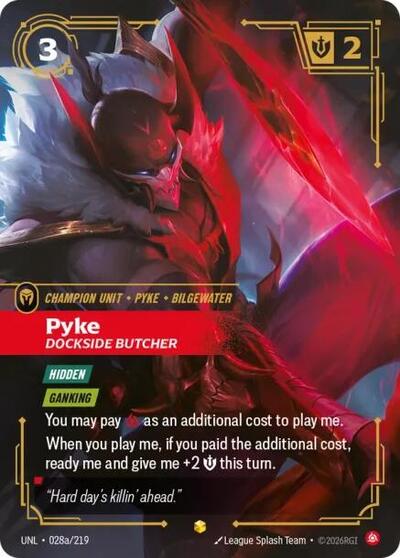 Pyke, Dockside Butcher - Alternate Art - Foil (Unleashed)(UNL-028a/219)(O/AA)