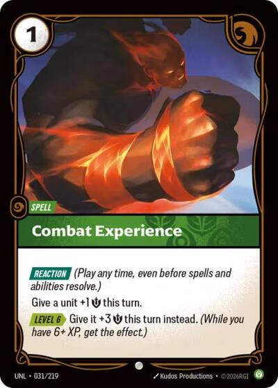 Combat Experience  (Unleashed)(UNL-031/219)(C)