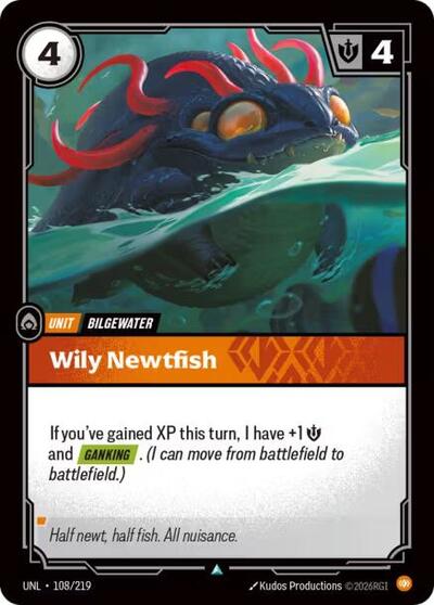 Wily Newtfish  (Unleashed)(UNL-108/219)(U)