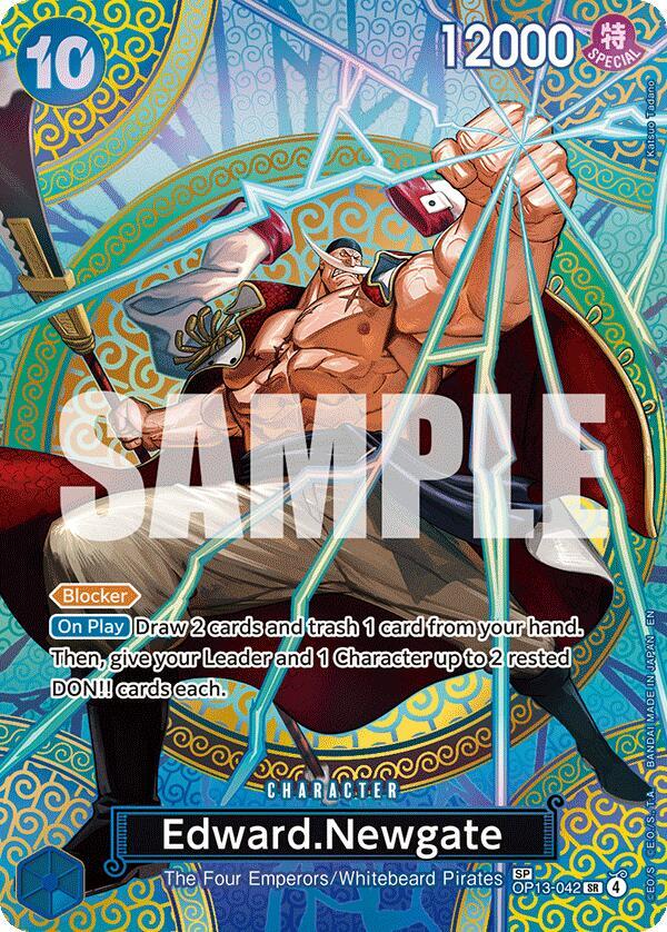 Edward.Newgate (SP) - Foil (Adventure on Kami's Island)(OP13-042)(SR)