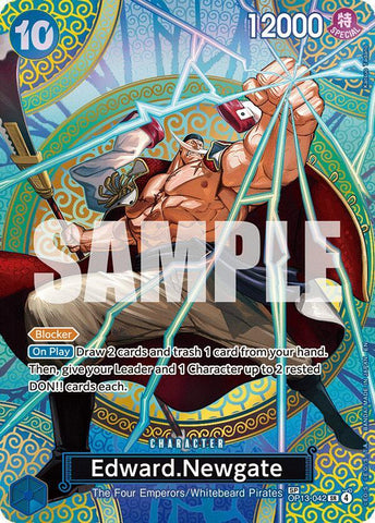 Edward.Newgate (SP) - Foil (Adventure on Kami's Island)(OP13-042)(SR)