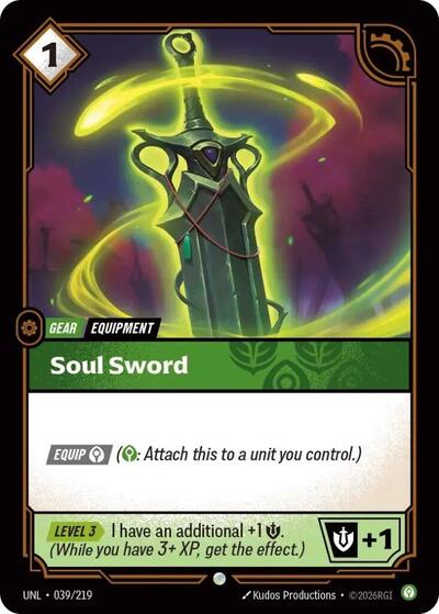 Soul Sword - Foil (Unleashed)(UNL-039/219)(C)