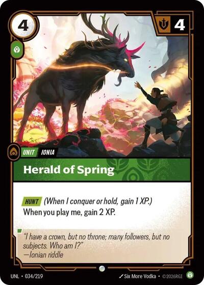 Herald of Spring  (Unleashed)(UNL-034/219)(C)