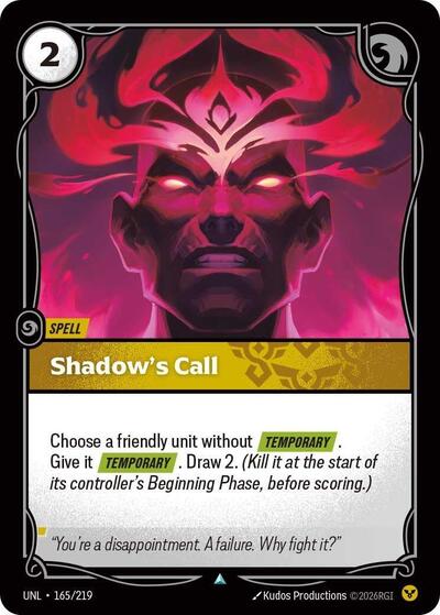 Shadow's Call - Foil (Unleashed)(UNL-165/219)(U)