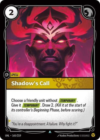 Shadow's Call - Foil (Unleashed)(UNL-165/219)(U)