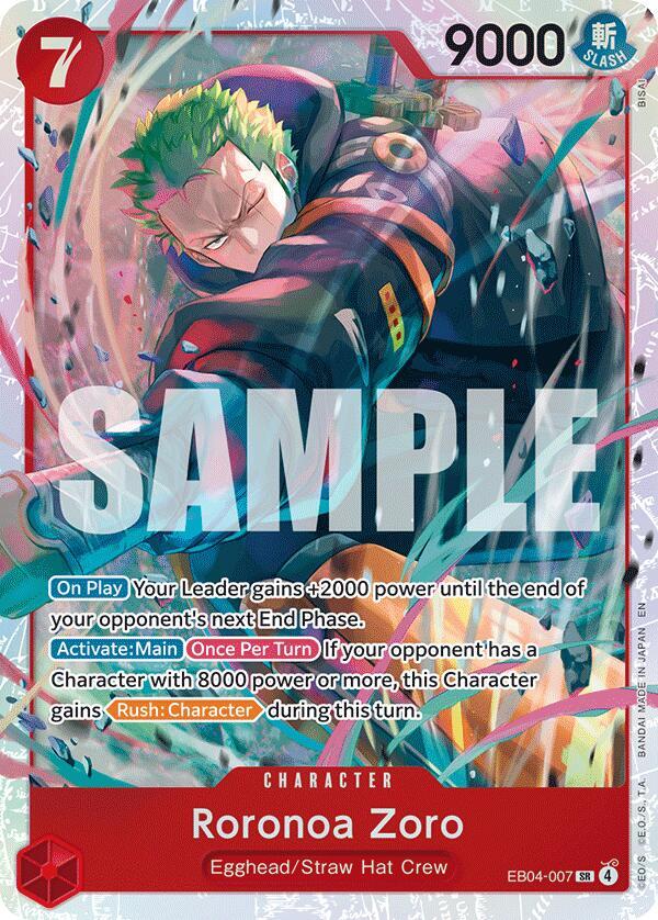 Roronoa Zoro (EB04-007) - Foil (Adventure on Kami's Island)(EB04-007)(SR)