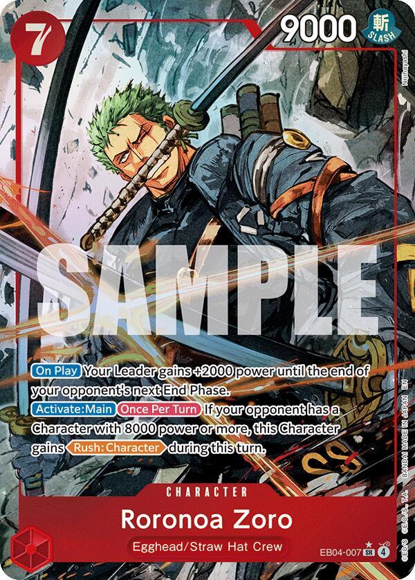 Roronoa Zoro (EB04-007) - Alternate Art - Foil (Adventure on Kami's Island)(EB04-007)(SR)