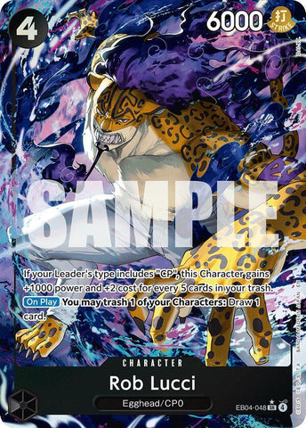 Rob Lucci - Alternate Art - Foil (Adventure on Kami's Island)(EB04-048)(SR)