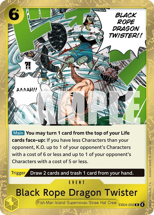 Black Rope Dragon Twister - Foil (Adventure on Kami's Island)(EB04-059)(R)