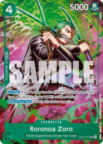 Roronoa Zoro (OP13-037) - Foil (Adventure on Kami's Island)(OP13-037)(TR)