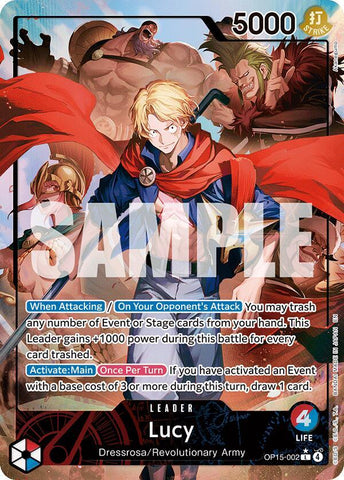 Lucy - Alternate Art - Foil (Adventure on Kami's Island)(OP15-002)(L)