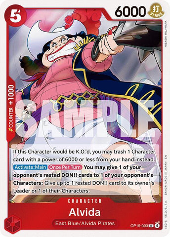 Alvida - Foil (Adventure on Kami's Island)(OP15-003)(R)