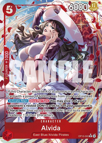 Alvida - Alternate Art - Foil (Adventure on Kami's Island)(OP15-003)(R)