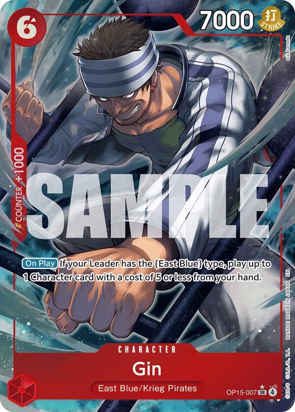 Gin - Alternate Art - Foil (Adventure on Kami's Island)(OP15-007)(SR)