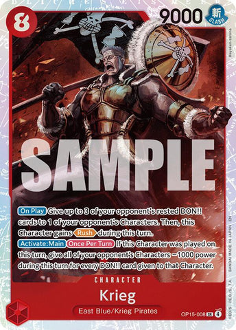 Krieg (OP15-008) - Foil (Adventure on Kami's Island)(OP15-008)(SR)