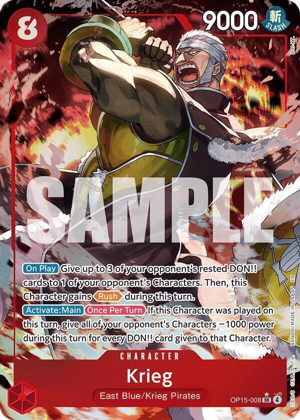 Krieg (OP15-008) - Alternate Art - Foil (Adventure on Kami's Island)(OP15-008)(SR)
