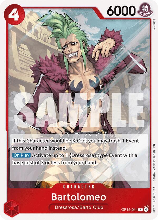Bartolomeo - Foil (Adventure on Kami's Island)(OP15-014)(R)
