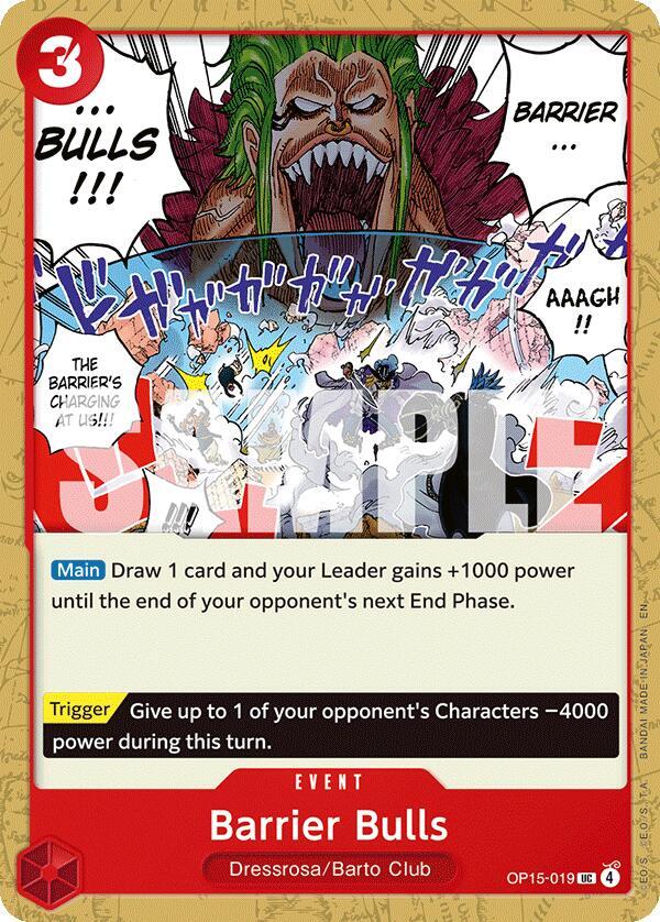 Barrier Bulls (Adventure on Kami's Island)(OP15-019)(UC)