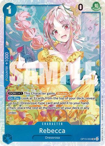 Rebecca (OP15-053) - Foil (Adventure on Kami's Island)(OP15-053)(SR)