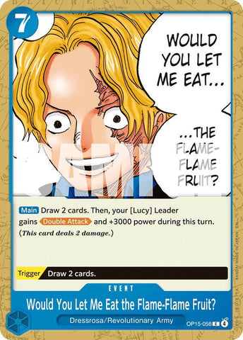 Would You Let Me Eat the Flame-Flame Fruit? (Adventure on Kami's Island)(OP15-056)(C)