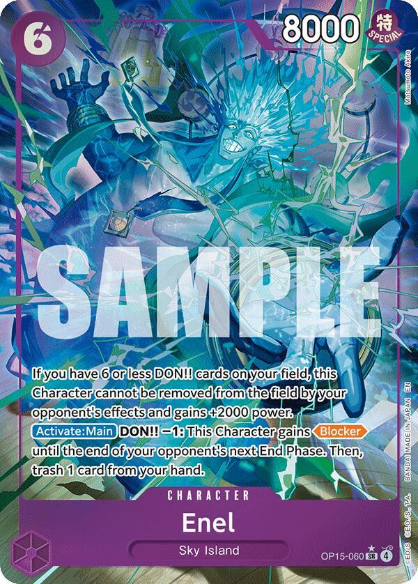 Enel (OP15-060) - Alternate Art - Foil (Adventure on Kami's Island)(OP15-060)(SR)