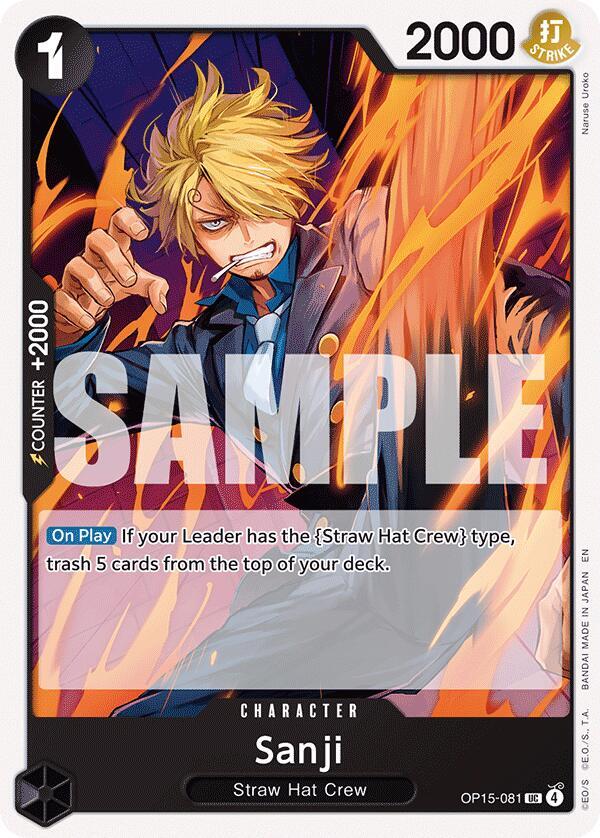 Sanji (OP15-081) (Adventure on Kami's Island)(OP15-081)(UC)