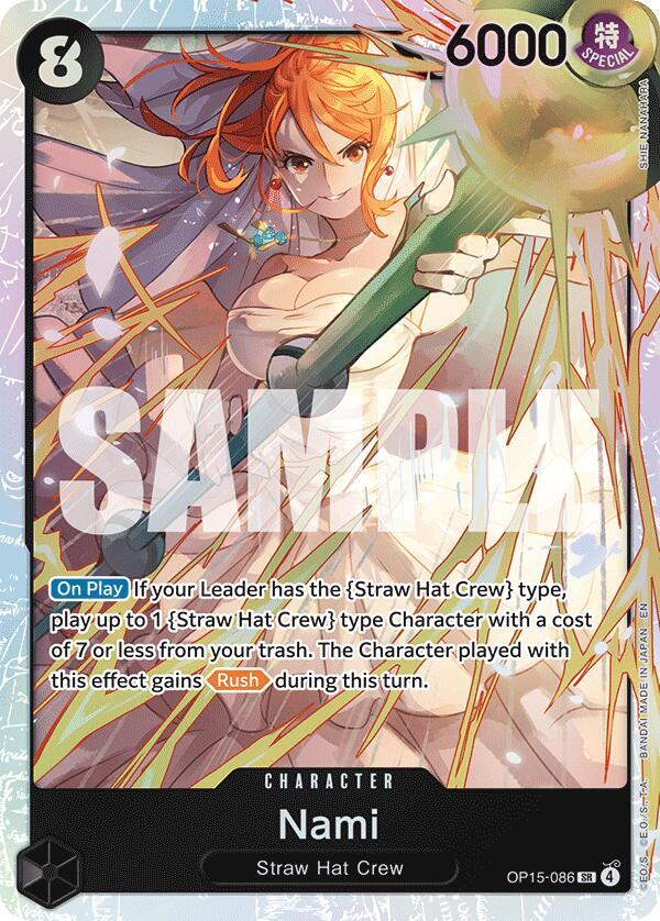 Nami (OP15-086) - Foil (Adventure on Kami's Island)(OP15-086)(SR)