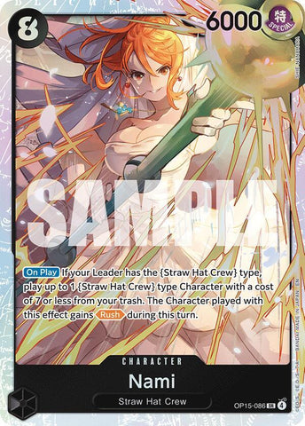 Nami (OP15-086) - Foil (Adventure on Kami's Island)(OP15-086)(SR)