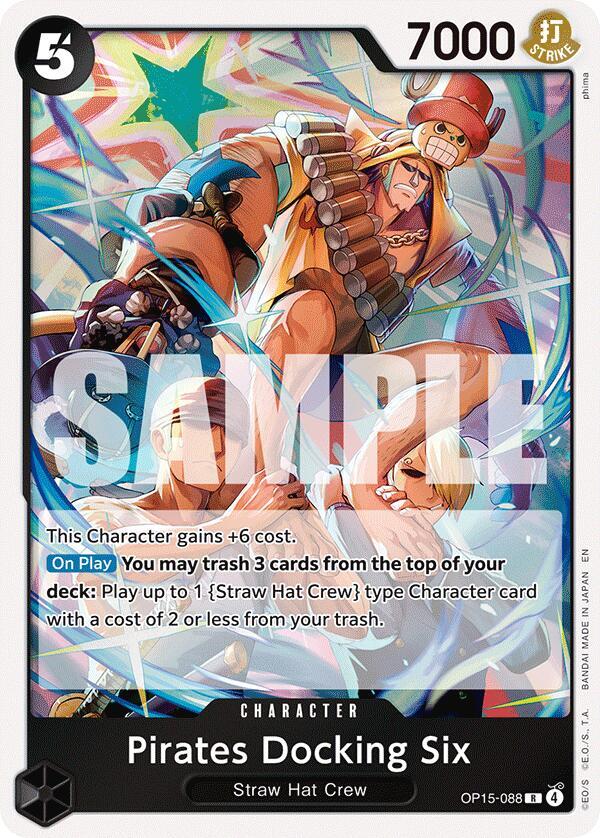 Pirates Docking Six - Foil (Adventure on Kami's Island)(OP15-088)(R)