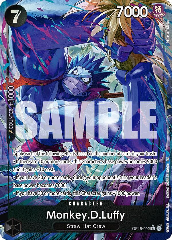 Monkey.D.Luffy (OP15-092) - Alternate Art - Foil (Adventure on Kami's Island)(OP15-092)(R)