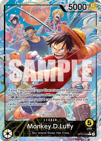 Monkey.D.Luffy (OP15-098) - Alternate Art - Foil (Adventure on Kami's Island)(OP15-098)(L)