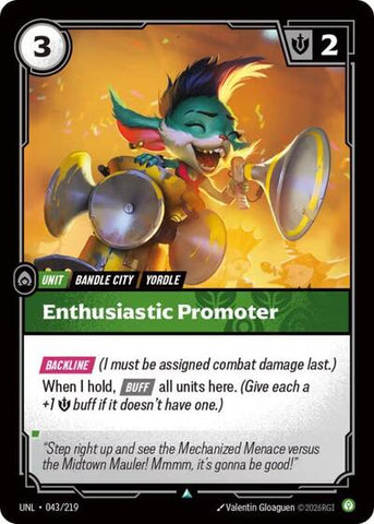 Enthusiastic Promoter - Foil (Unleashed)(UNL-043/219)(U)
