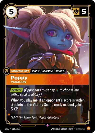 Poppy, Paragon - Foil (Unleashed)(UNL-116/219)(R)