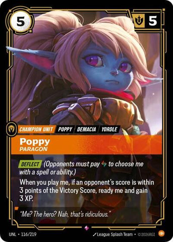 Poppy, Paragon - Foil (Unleashed)(UNL-116/219)(R)