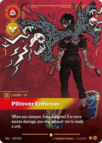 Vi, Piltover Enforcer - Overnumbered - Foil (Unleashed)(UNL-229/219)(O/AA)