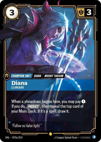 Diana, Lunari - Alternate Art - Foil (Unleashed)(UNL-079a/219)(O/AA)