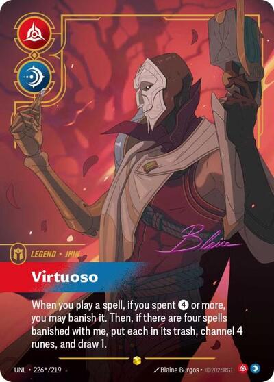 Jhin, Virtuoso - Signature  (Unleashed)(UNL-226*/219)(O/AA)