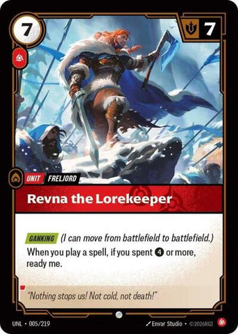 Revna the Lorekeeper  (Unleashed)(UNL-005/219)(C)