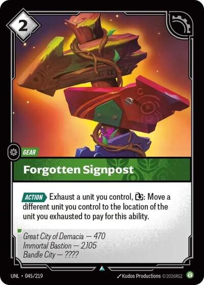 Forgotten Signpost - Foil (Unleashed)(UNL-045/219)(C)