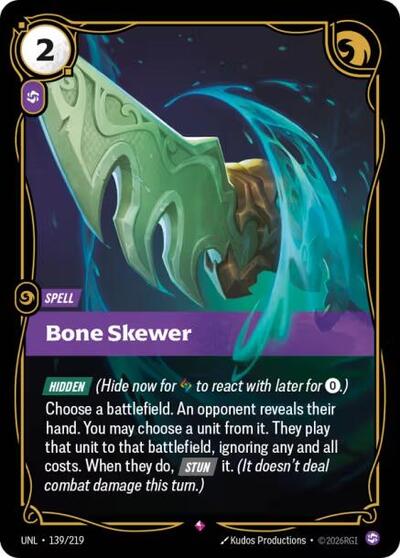 Bone Skewer - Foil (Unleashed)(UNL-139/219)(R)