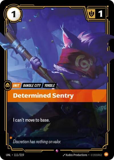 Determined Sentry - Foil (Unleashed)(UNL-111/219)(R)