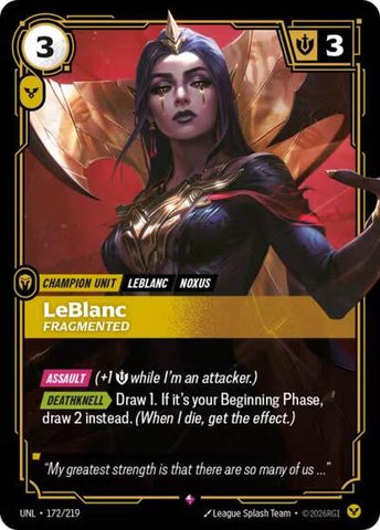 LeBlanc, Fragmented - Foil (Unleashed)(UNL-172/219)(R)