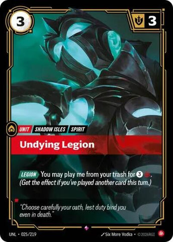 Undying Legion - Foil (Unleashed)(UNL-025/219)(R)