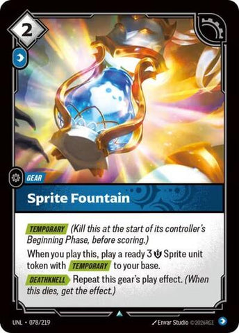 Sprite Fountain - Foil (Unleashed)(UNL-078/219)(U)