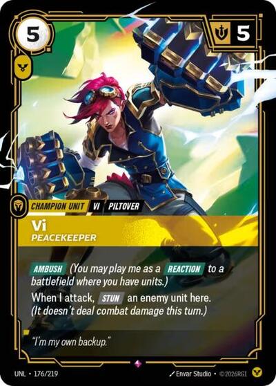 Vi, Peacekeeper - Foil (Unleashed)(UNL-176/219)(R)