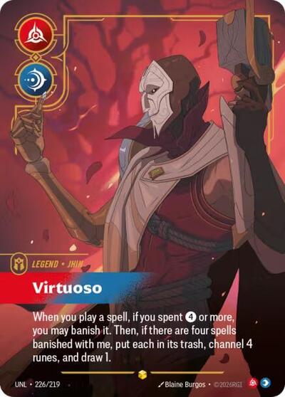 Jhin, Virtuoso - Overnumbered - Foil (Unleashed)(UNL-226/219)(O/AA)