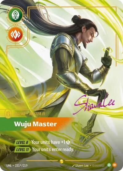 Master Yi, Wuju Master - Signature - Foil (Unleashed)(UNL-231*/219)(O/AA)