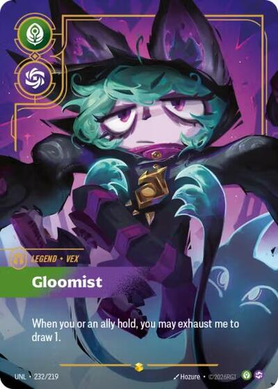 Vex, Gloomist - Overnumbered - Foil (Unleashed)(UNL-232/219)(O/AA)