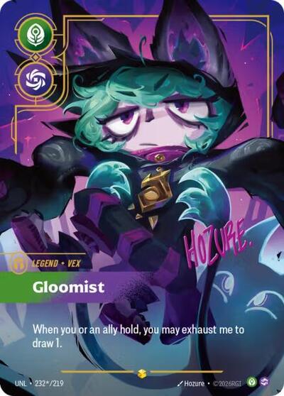 Vex, Gloomist - Signature - Foil (Unleashed)(UNL-232*/219)(O/AA)